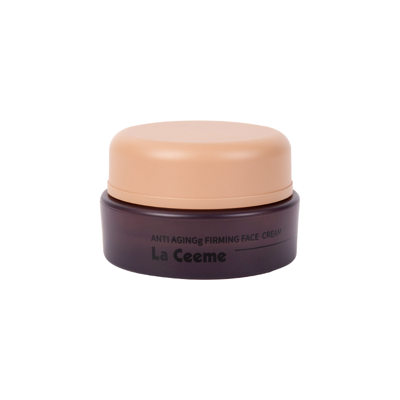 Barattolo di crema cosmetica a forma di macaron 