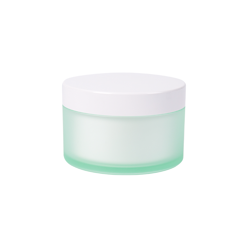 Barattolo di crema acrilico con design a colori contrastanti 