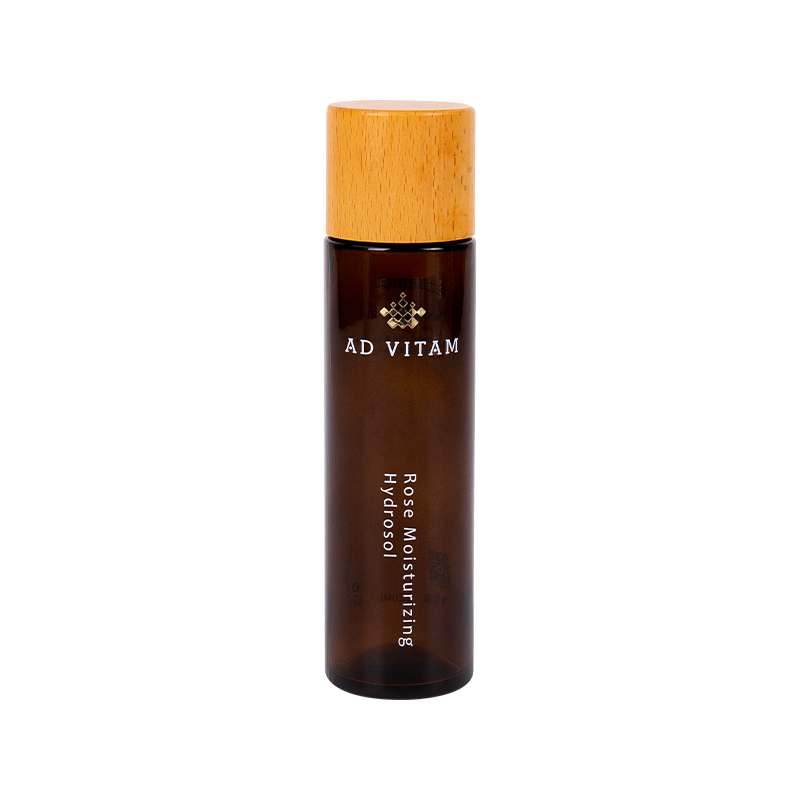 Bottiglia toner per texture in legno con guscio di vetro colorato