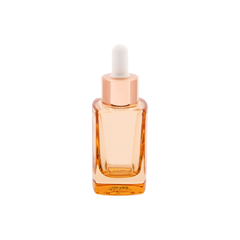 Bottiglia di contagocce siero in vetro rosa da 30 ml