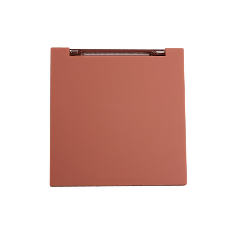 Elegante Coral Square Cosmetic Compact