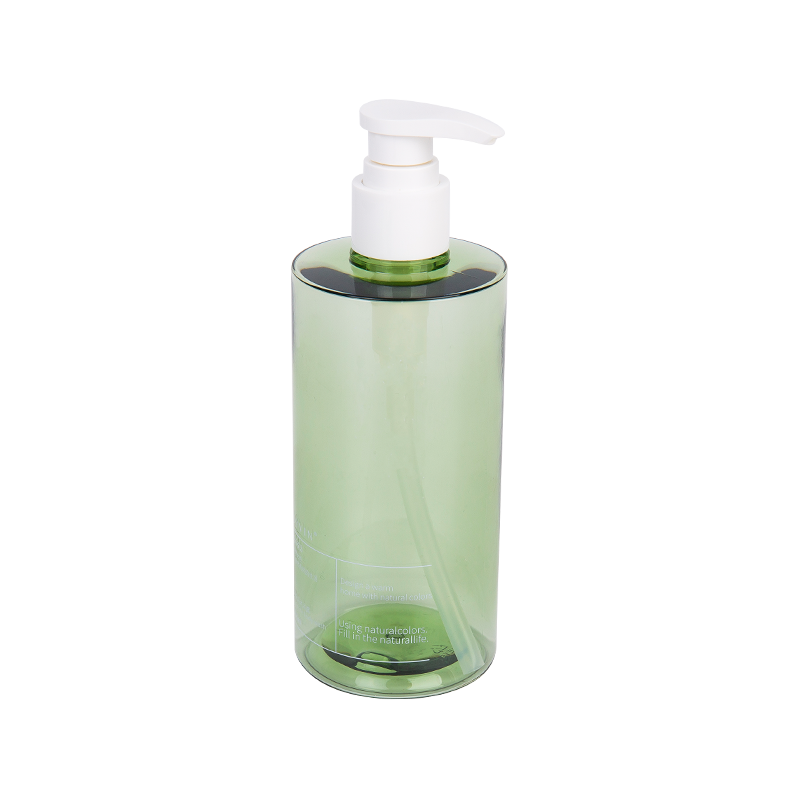 300 ml di elegante bottiglia di pompa petg verde elegante