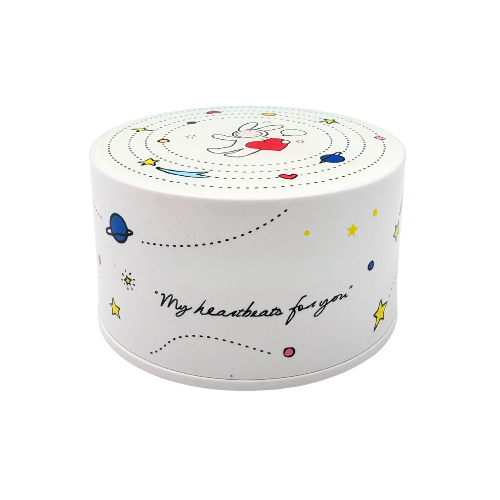 Barattolo di crema cartone animato su sfondo bianco